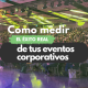 Auditorio lleno durante un evento corporativo organizado por Daigon Multimedia en Madrid, enfocado en medir el éxito real de los eventos de empresa en 2025.